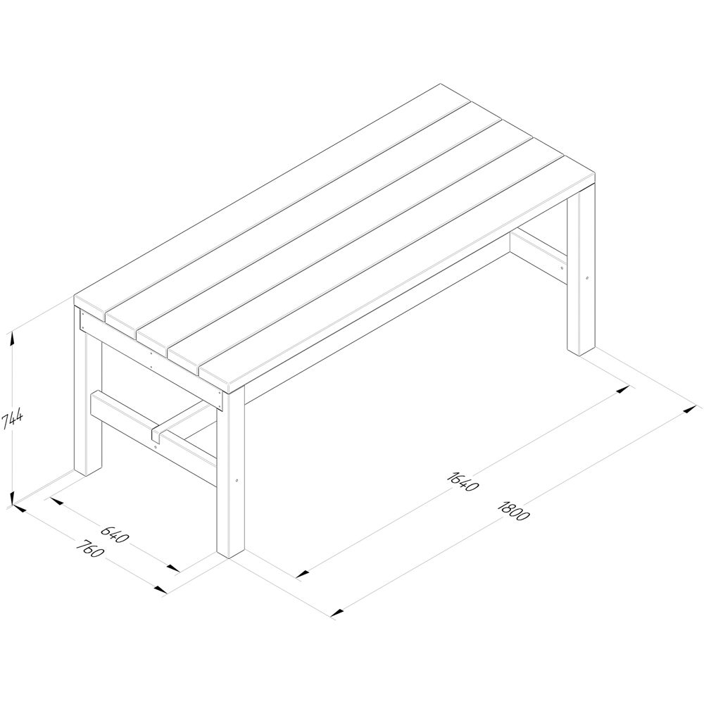 Forest Garden 6 Seater Dining Table Image 5