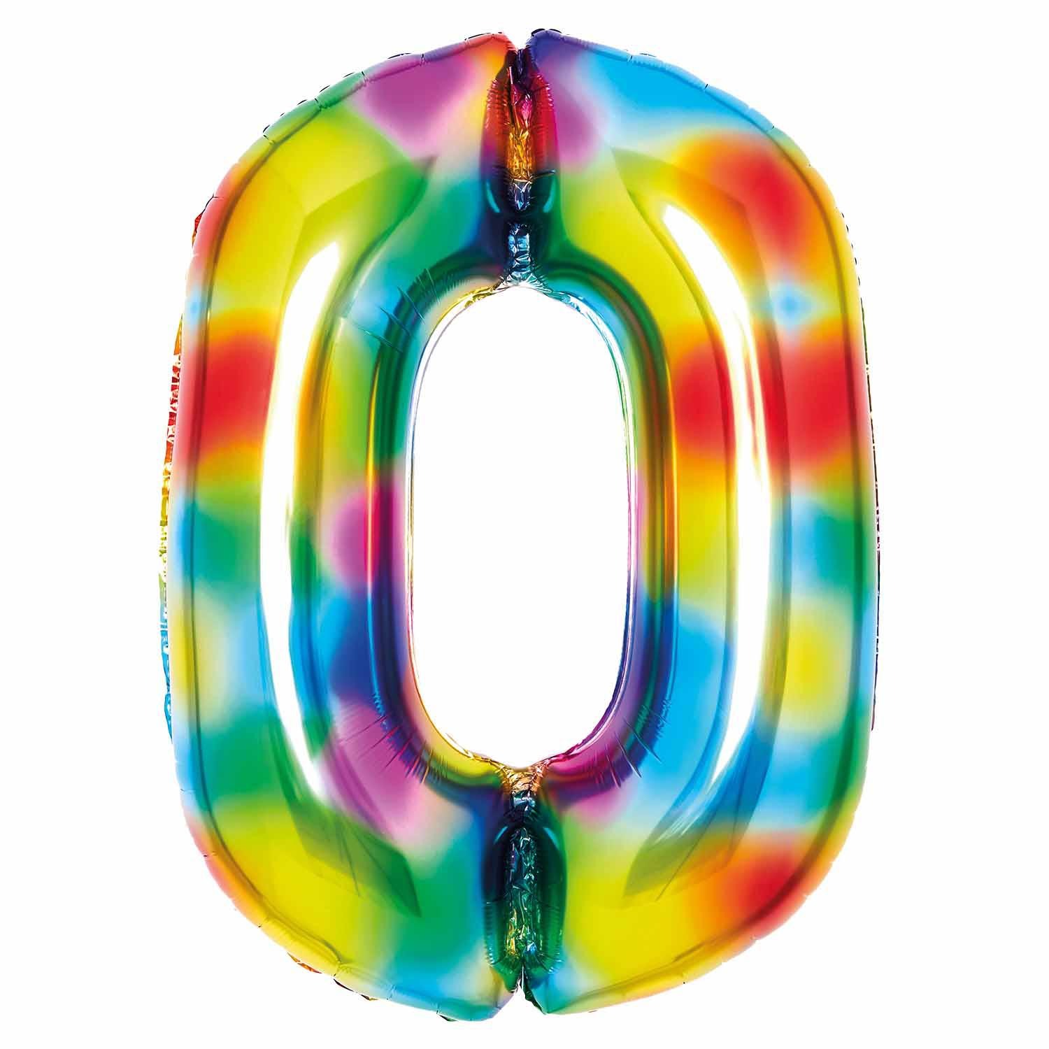 Bright Rainbow Supershape Balloon Image