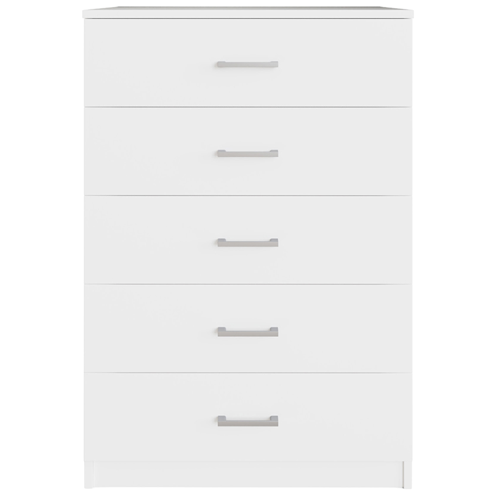 GFW Bailey 5 Drawer White Chest of Drawers Image 5