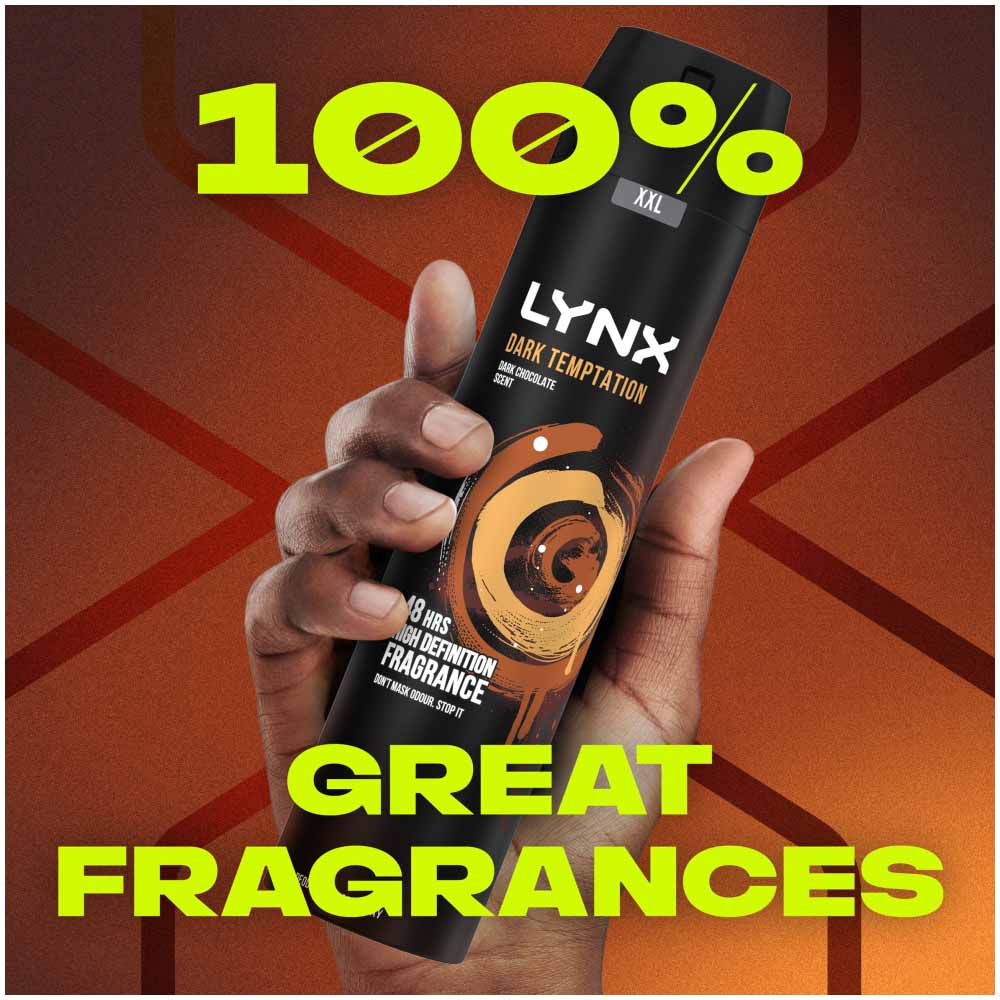 Lynx XXL Dark Temptation Dry Anti Perspirant Case of 6 x 250ml Image 8