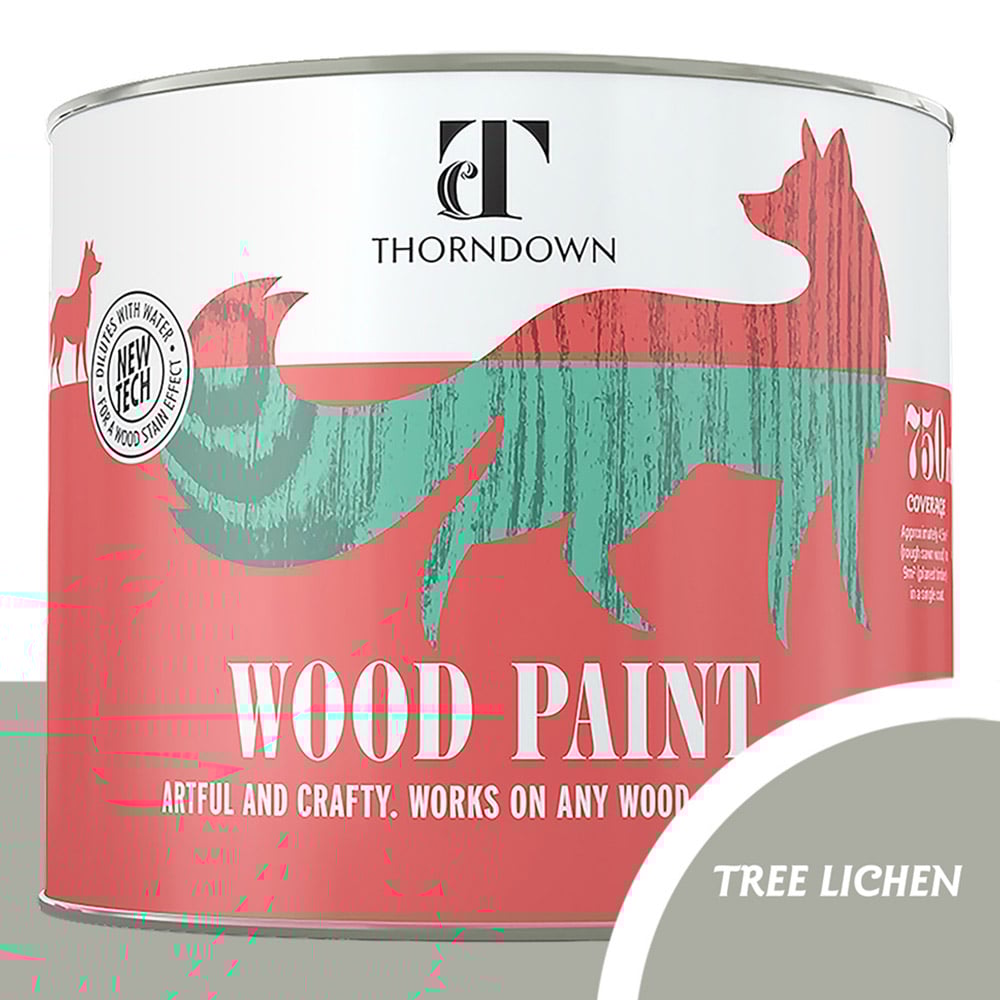 Thorndown Tree Lichen Satin Wood Paint 750ml Image 4