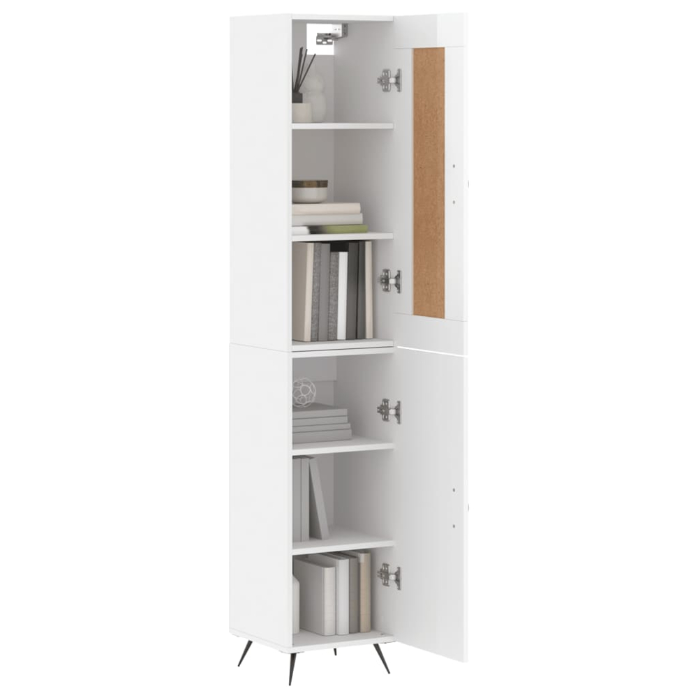vidaXL 2 Door White Highboard Image 3