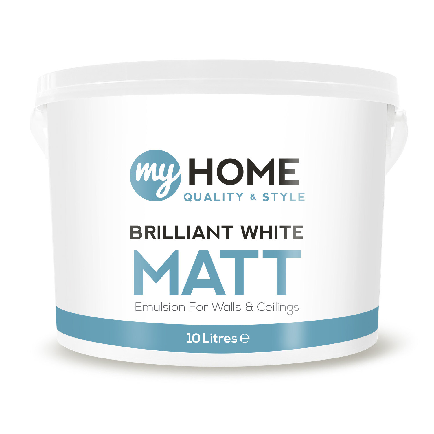My Home Brilliant White Matt Emulsion Paint 10L Image