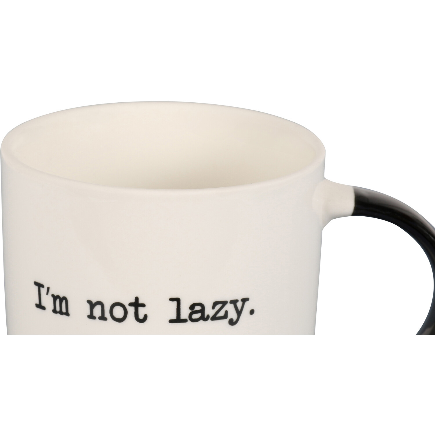 I'm Not Lazy Dublin Mug - White Image 3