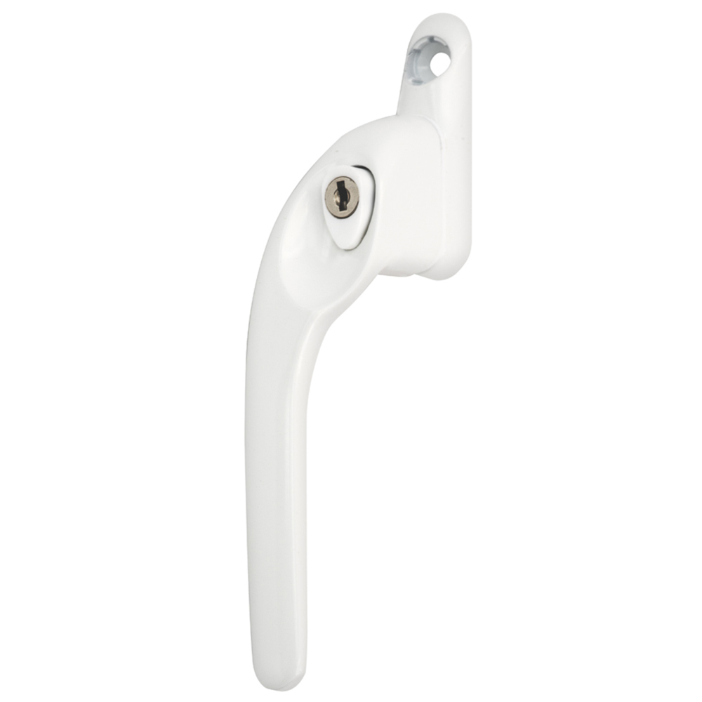 Versa White Lockable Left Hand Cranked Window Handle with 5 Precut Spindles Image 2