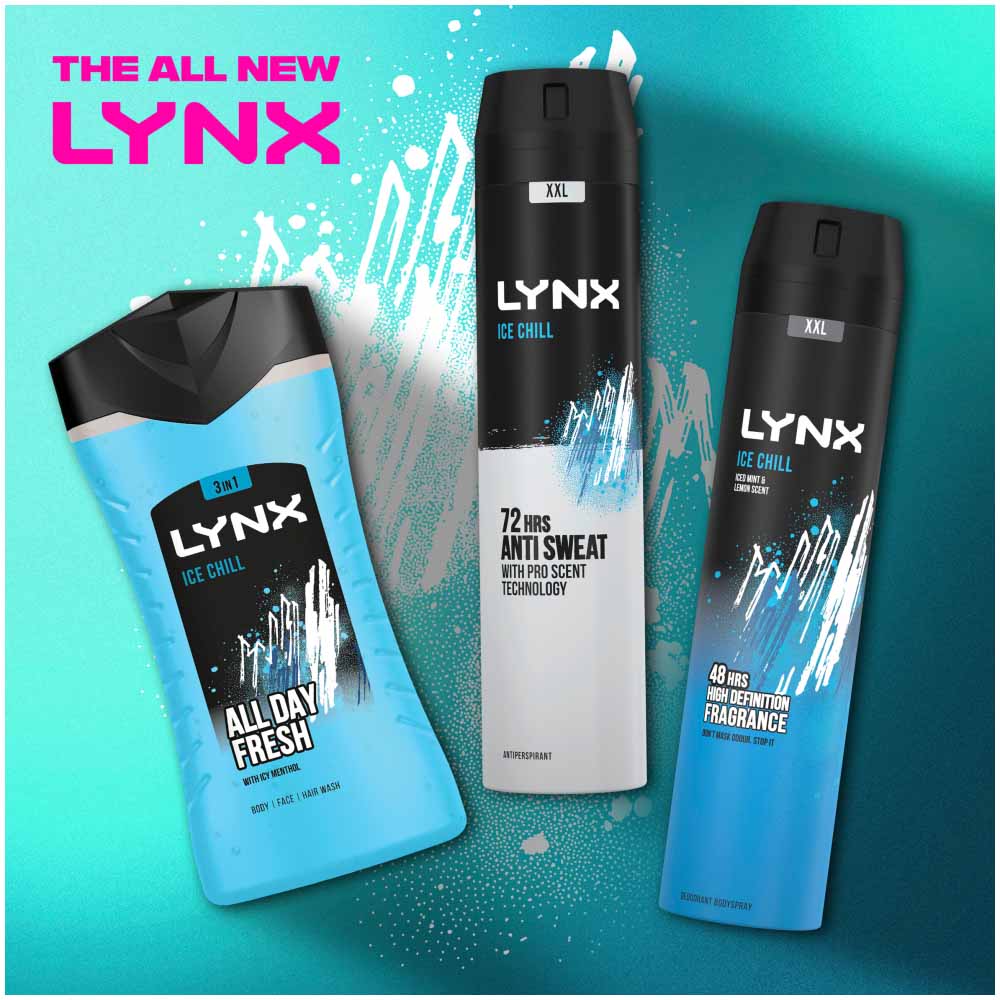 Lynx XXL Ice Chill Aerosol Bodyspray 250ml Image 5