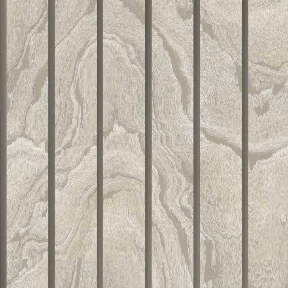 Muriva Woodgrain Panel Natural Wallpaper Image 1