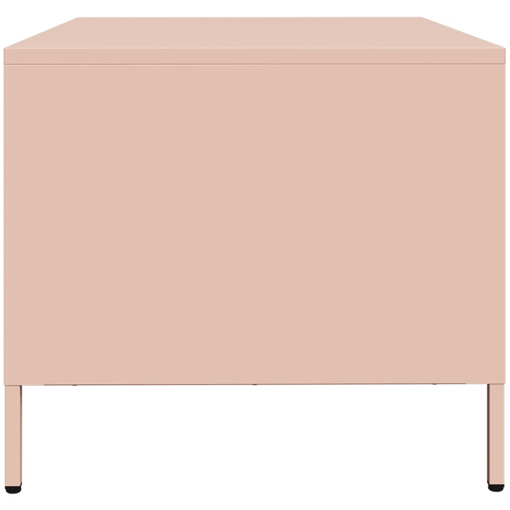 vidaXL 2 Drawer Pink Steel Industrial Style TV Cabinet Image 5