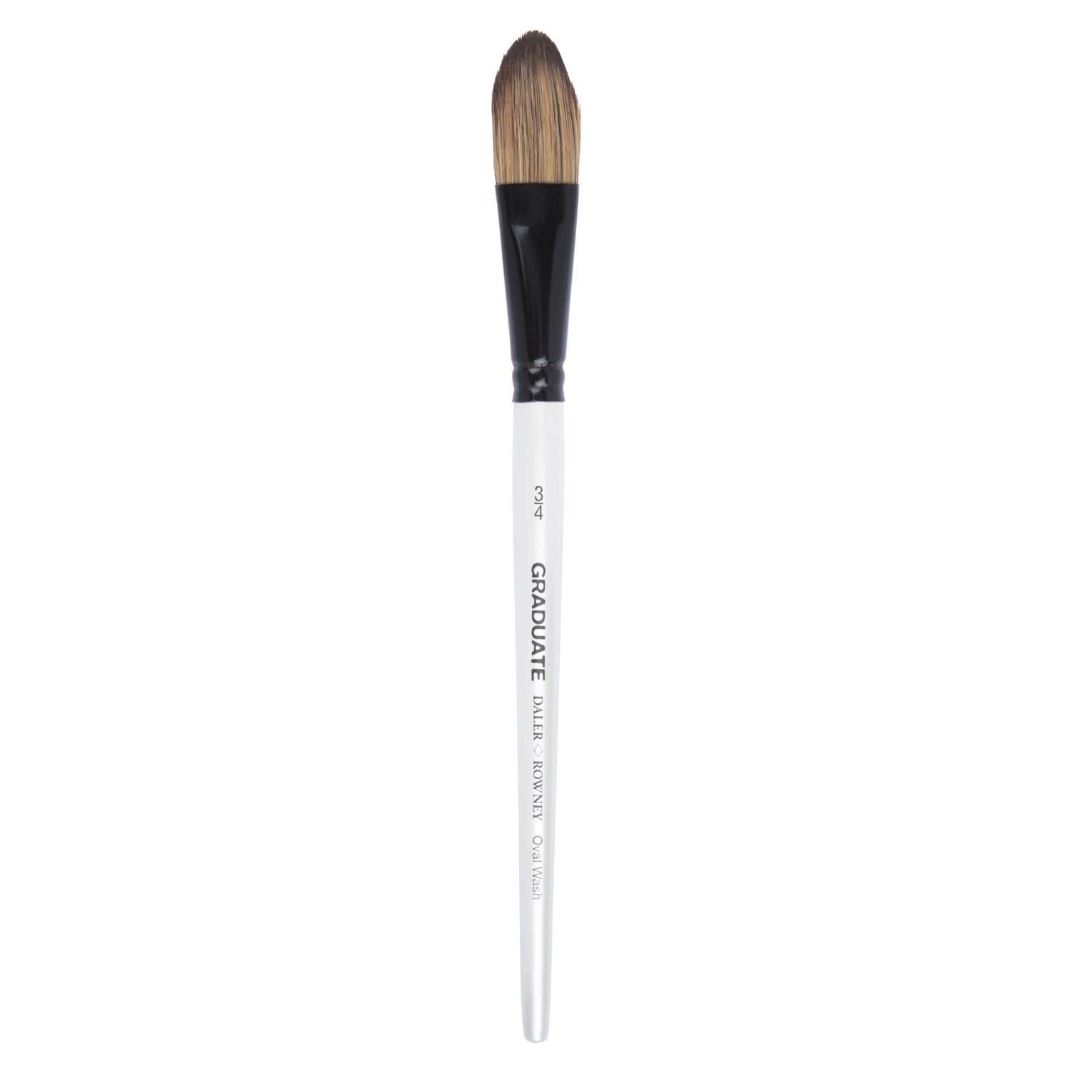 Daler-Rowney Graduate Pony and Synthetic Oval Wash Short Handle Brush - 3/4 Image 2
