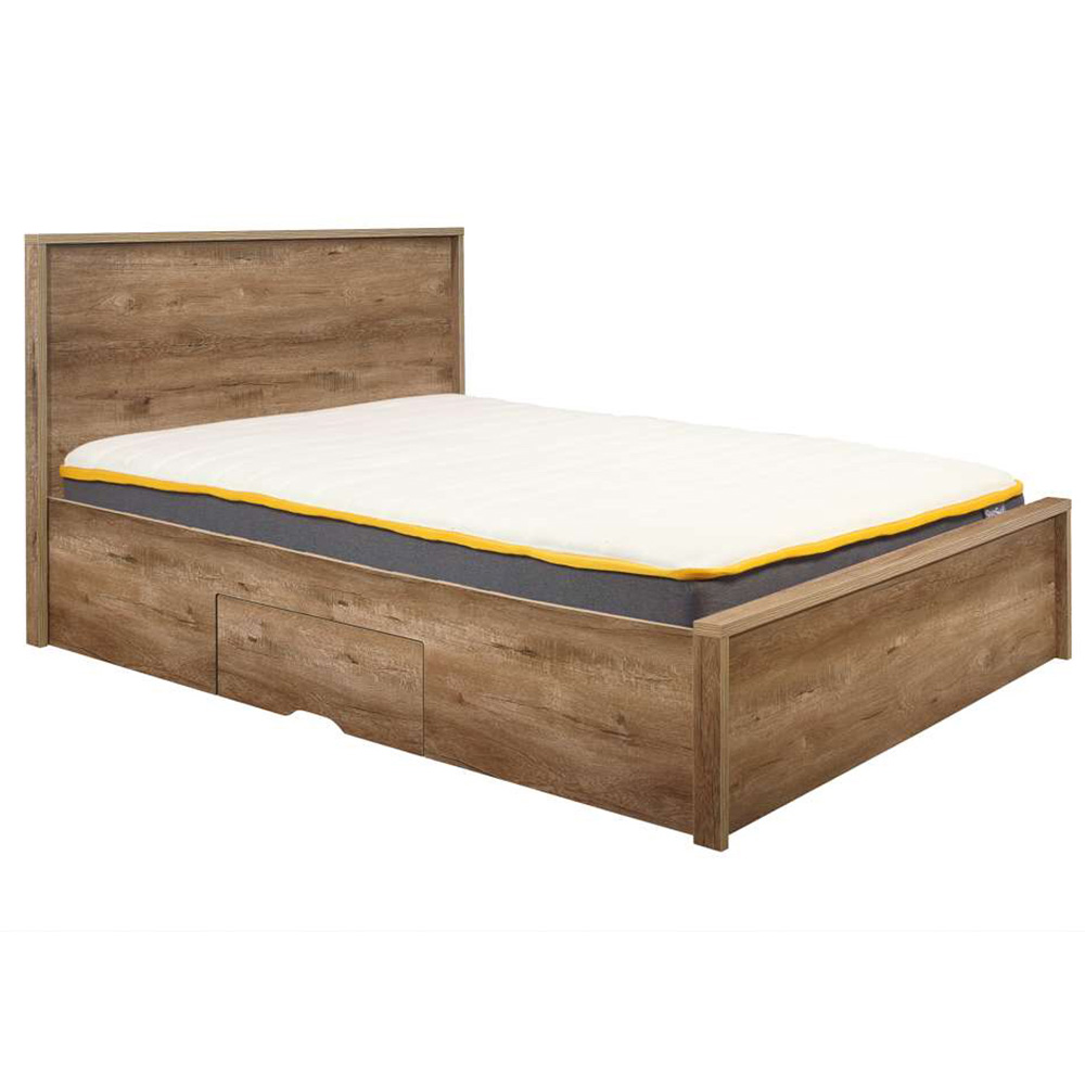 Stockwell Double Brown 2 Drawer Bed Image 5
