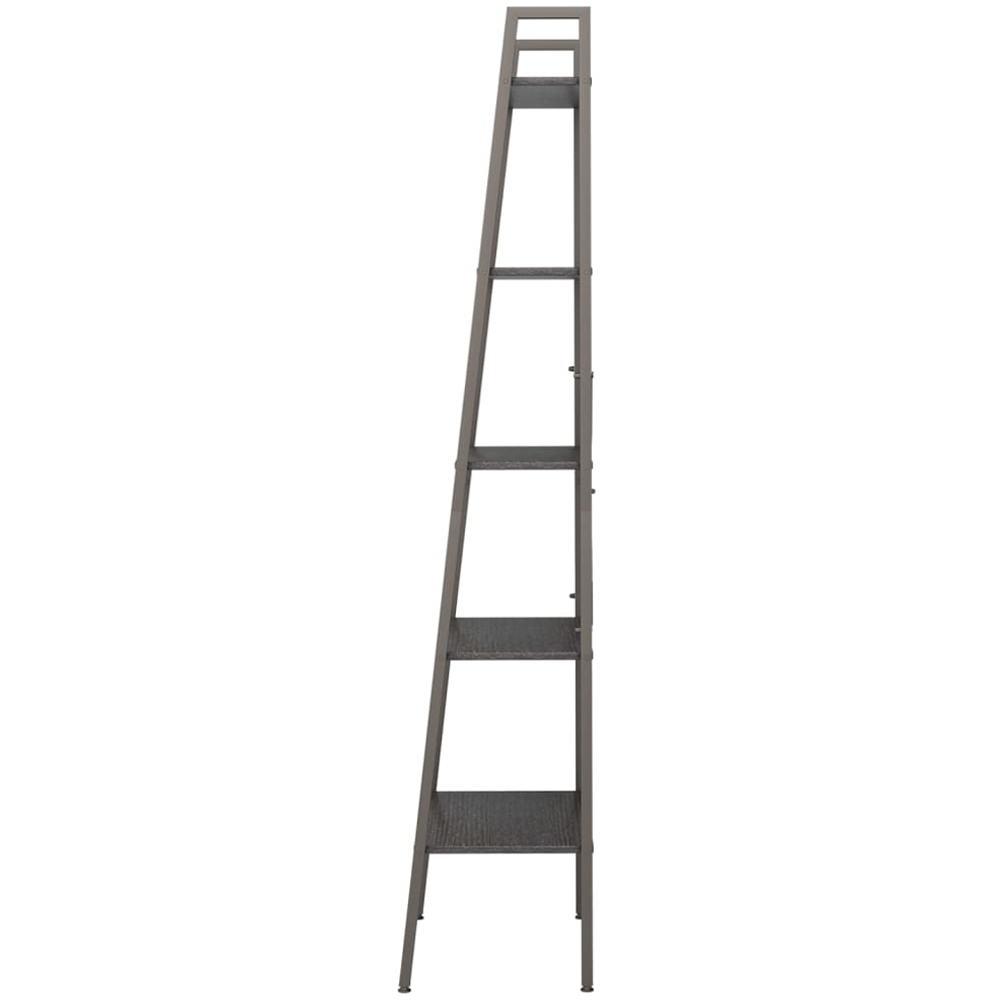 vidaXL 5-Tier Black Standing Shelf Image 4