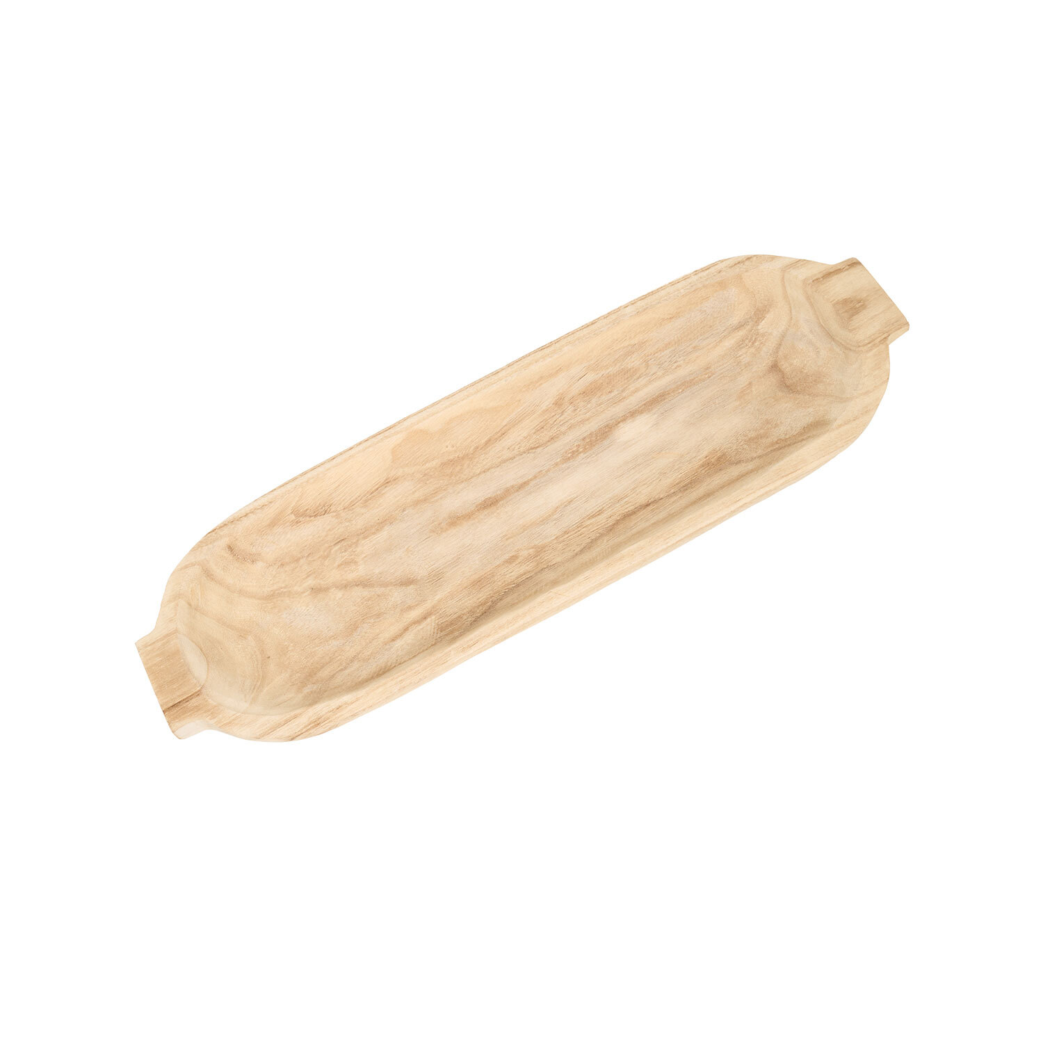 Wooden Finish Dough Bowl Natural Image 2
