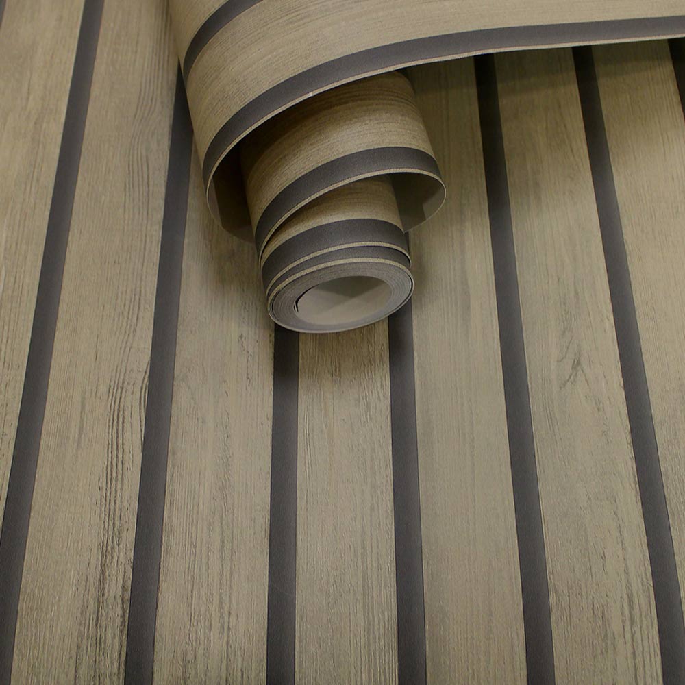 Holden Decor Wood Slat Light Oak Wallpaper Image 2