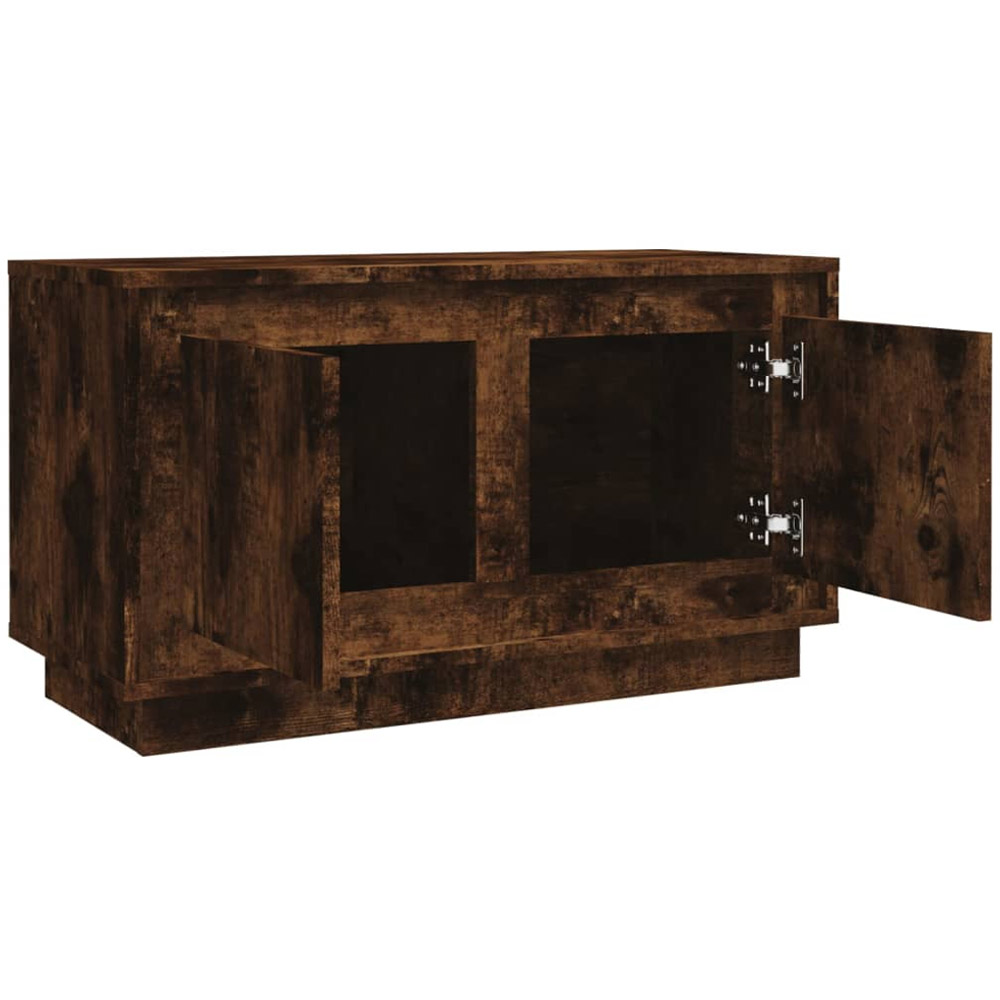 vidaXL Smoked Oak 2 Door TV Cabinet Image 7