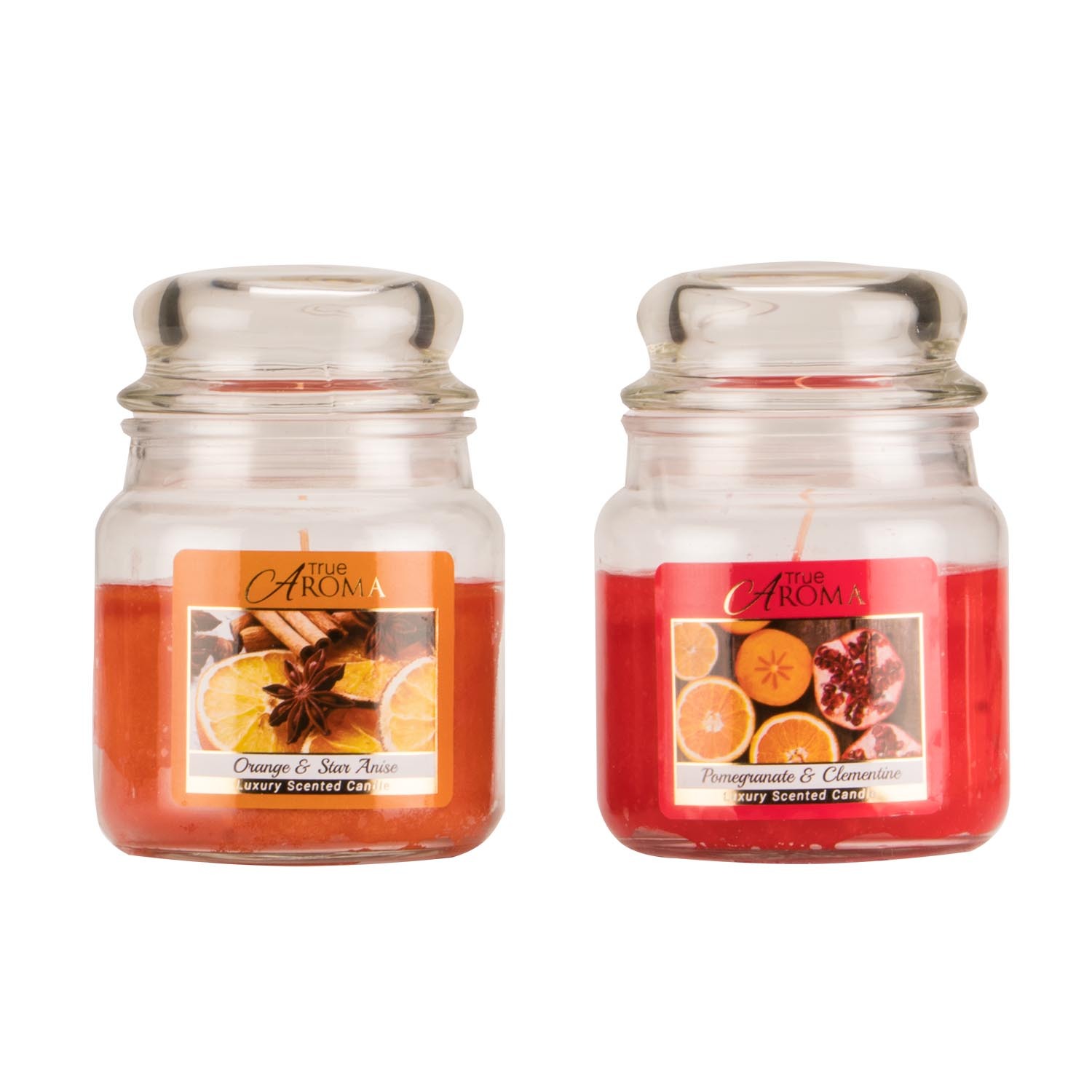 Pack of 2 True Aroma Festive Fruit Candles Image 2
