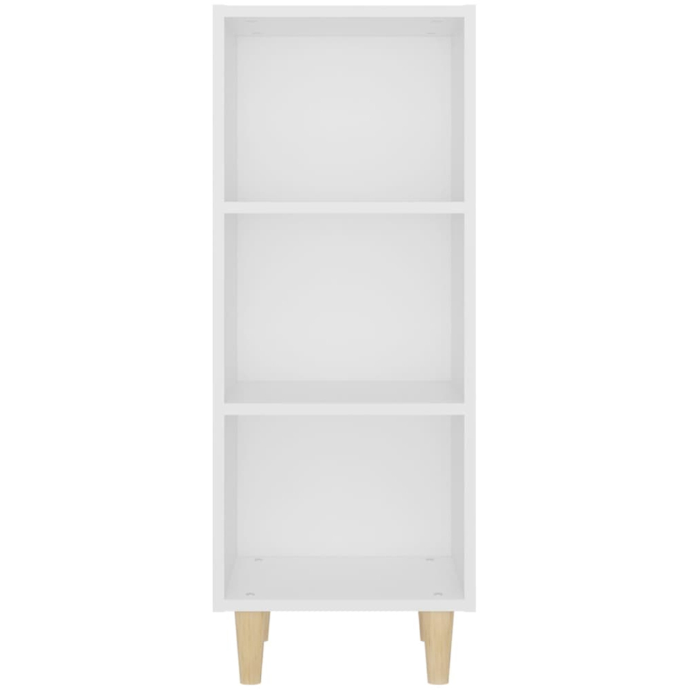 vidaXL 3 Shelf White Sideboard Image 4