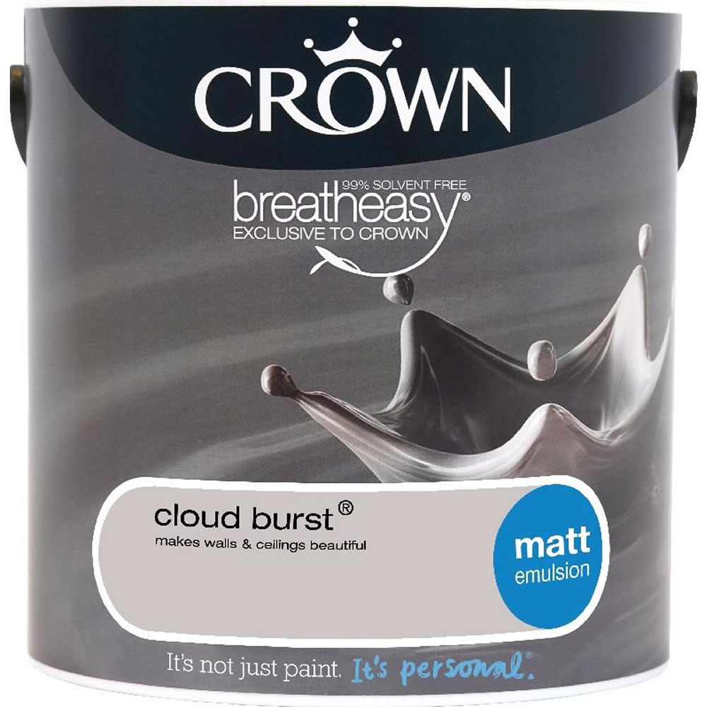 Crown Cloud Burst Matt Emulsion Paint 2.5L Image 1