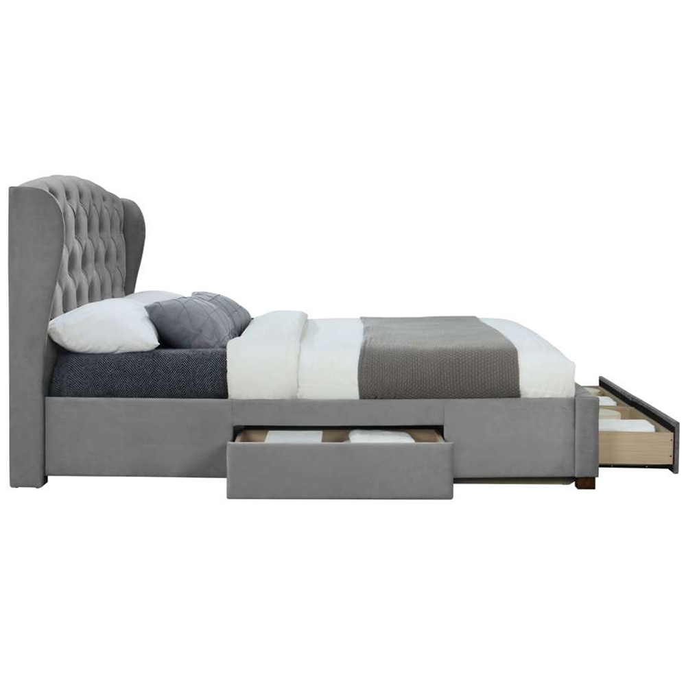 Hope King Size Grey Bed Frame Image 6