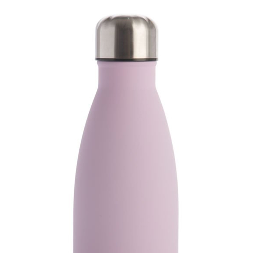 Wilko Pink Double Wall Water Bottle 500ml Image 2