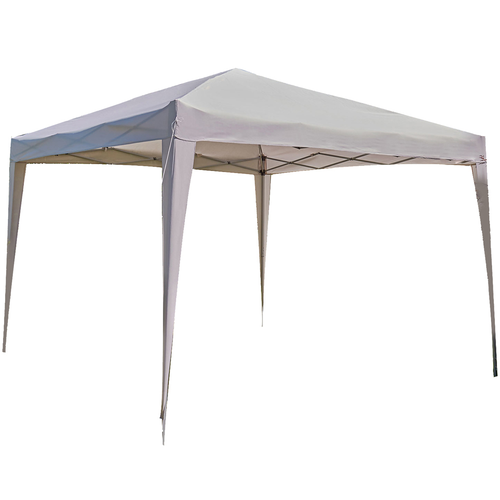 Home Source 3 x 3m Grey Easy Up Garden Outdoor Gazebo Image 2