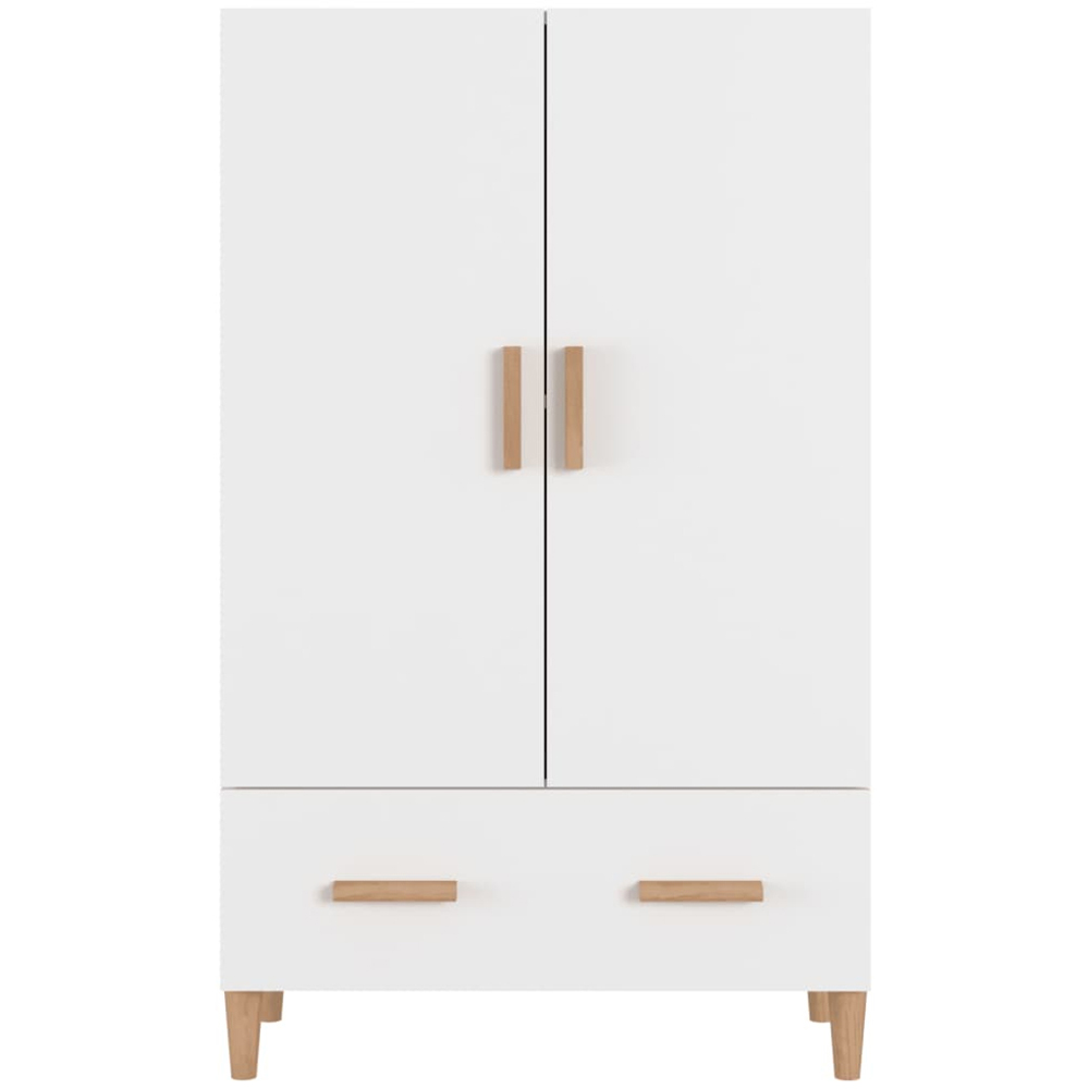 vidaXL 2 Door Single Drawer White Highboard Image 3