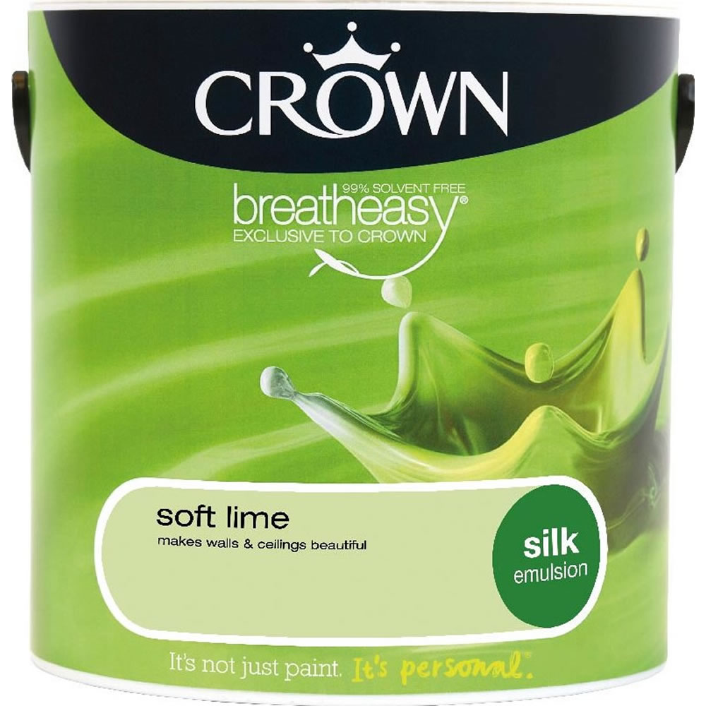 Crown Soft Lime Silk Emulsion 2.5L Wilko