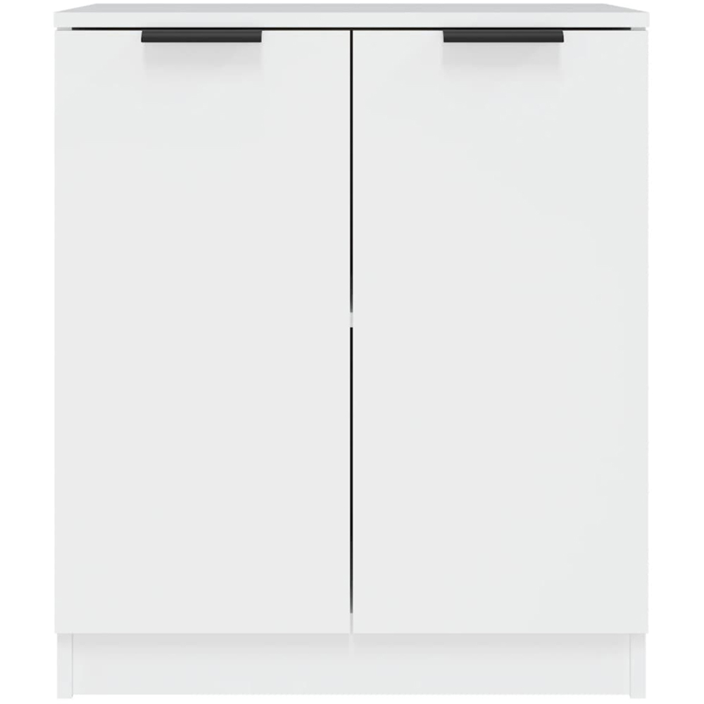vidaXL 2 Door White Sideboard Image 4