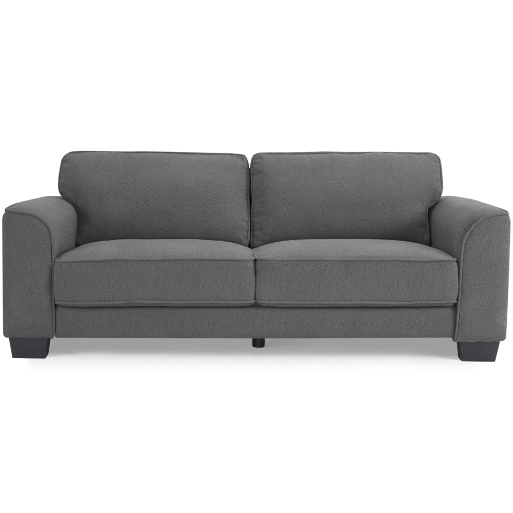 Home Detail Jada 3 Seater Dark Grey Boucle Sofa Image 3