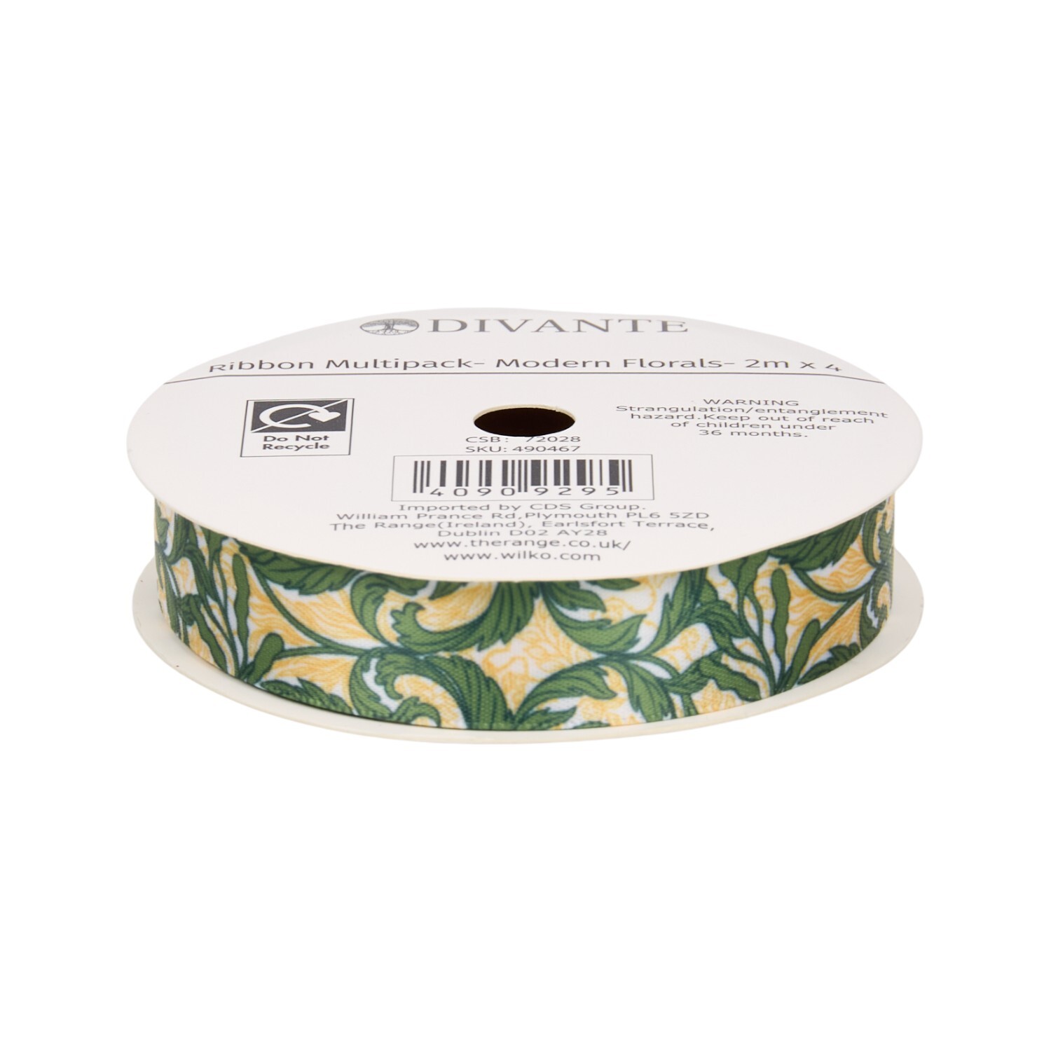 Pack of 4 Modern Floral Ribbons Image 5