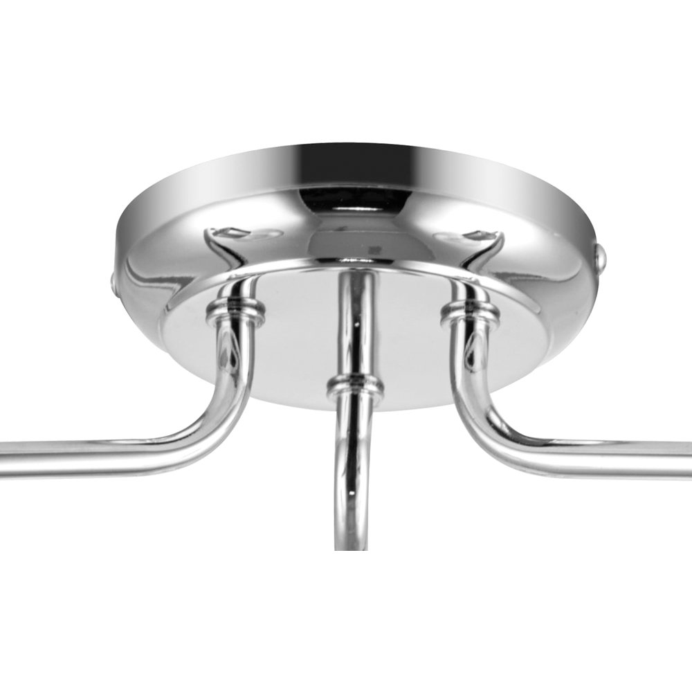 Cosylyte Fraser 3 Light Chrome Metal Flush Ceiling Light Image 5
