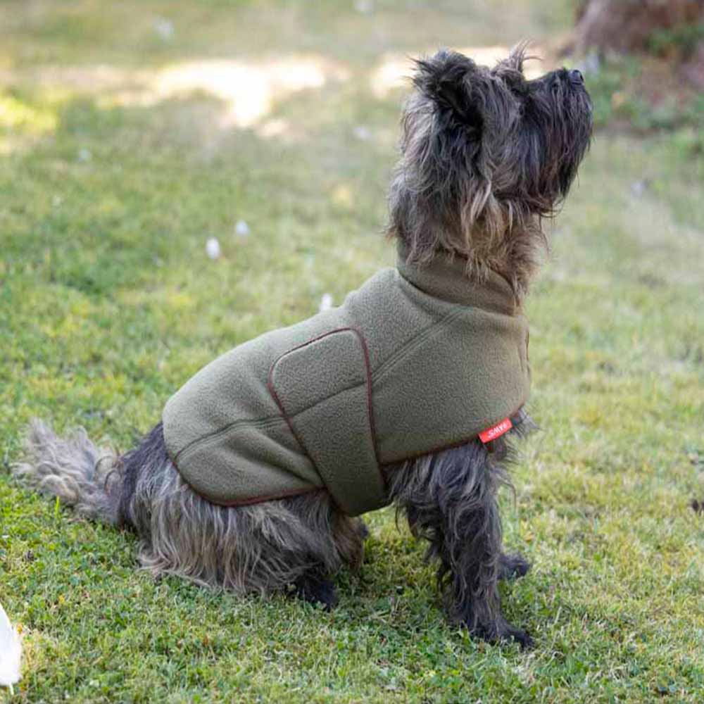 House Of Paws Small Fleece Green Dog Coat Image 4