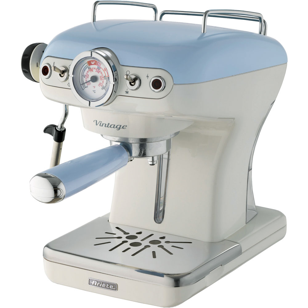Ariete AR8915 Blue Vintage 0.9L Espresso Coffee Machine 850W Image 1