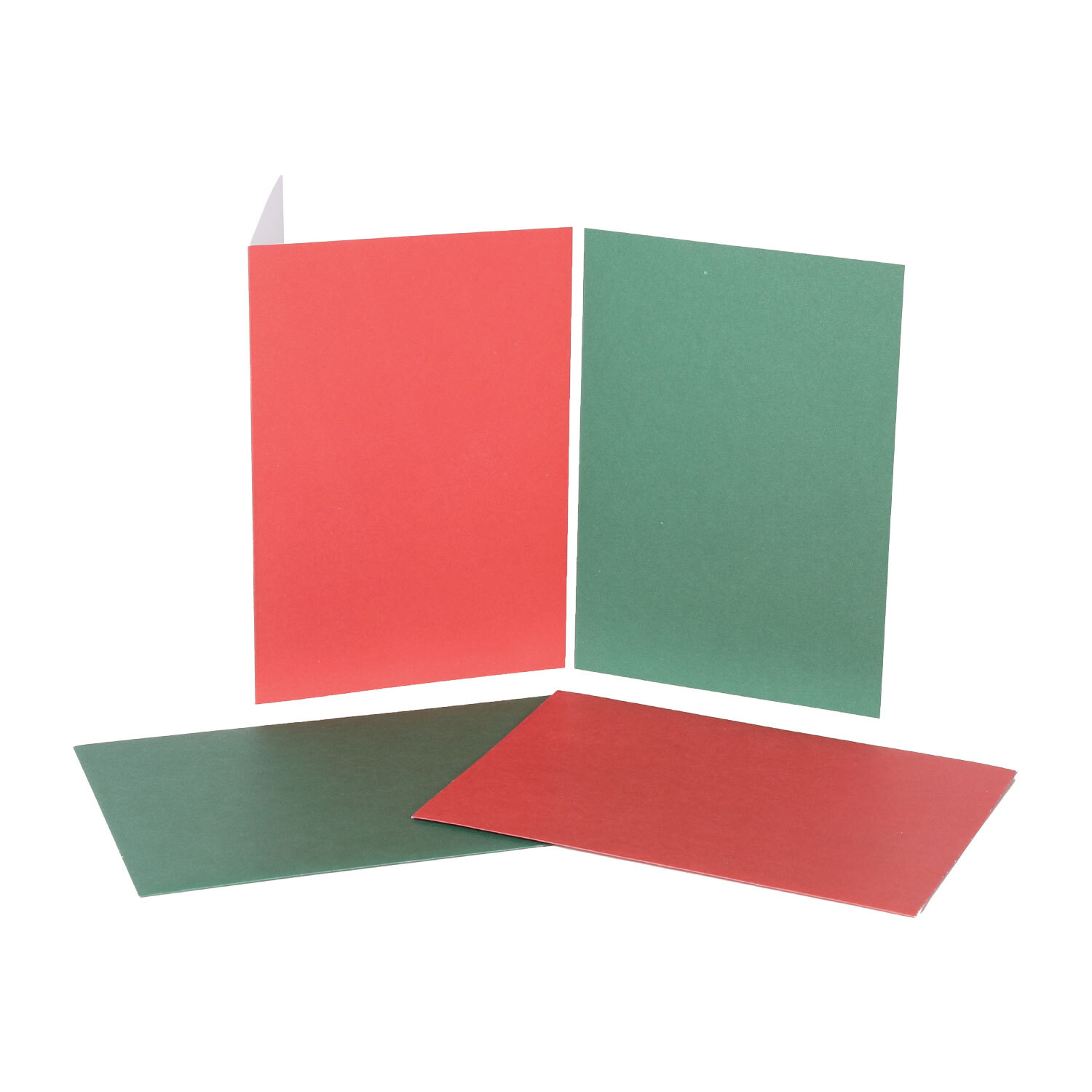 Pack of 20 Christmas Blank Cards and Envelopes - 7x5inch Image 2