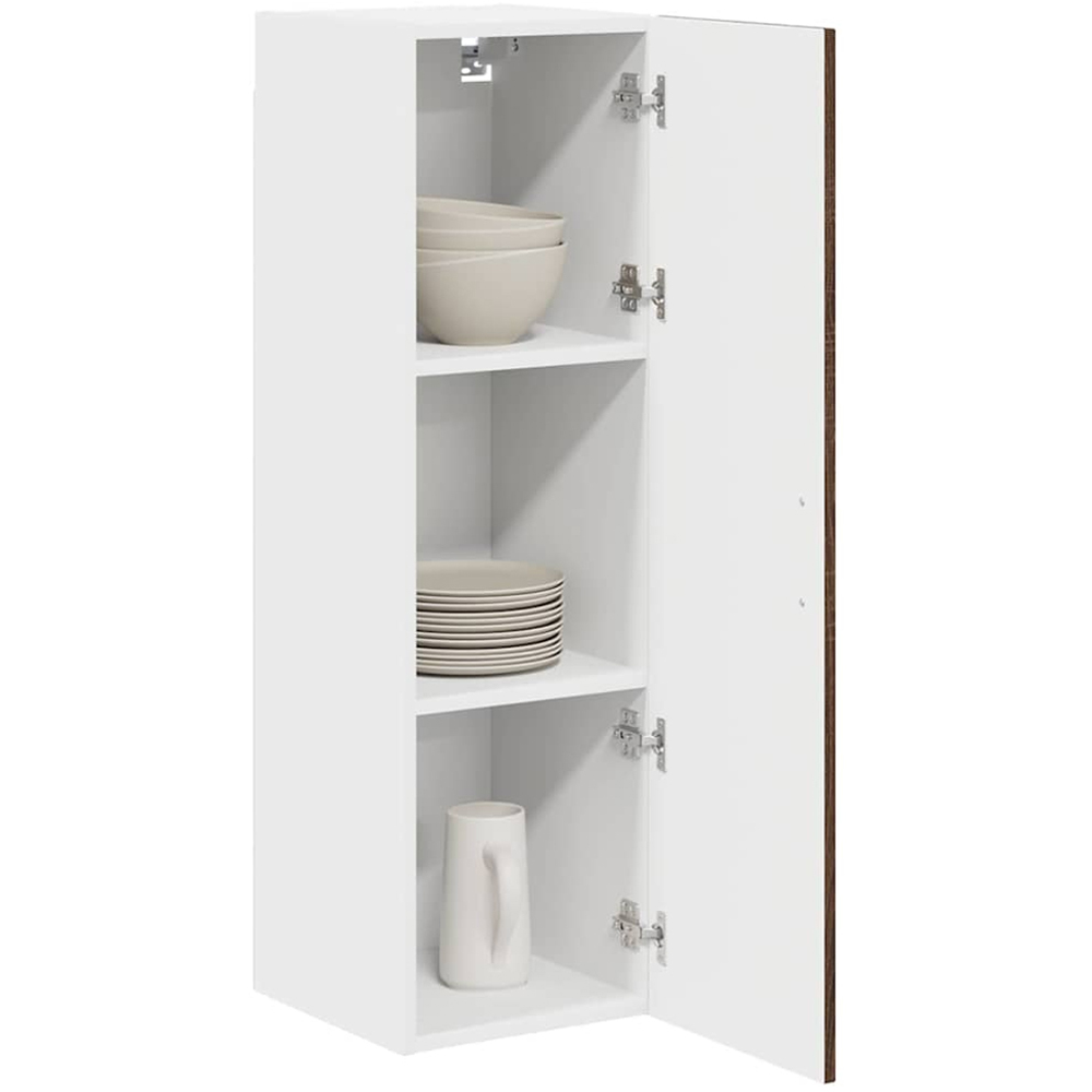 vidaXL Single Door Brown Oak Kitchen Wall Cabinet Image 3