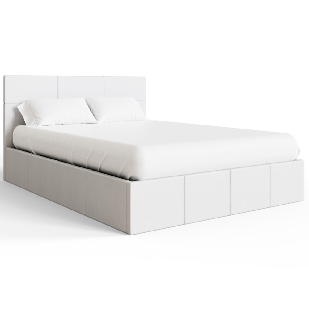 GFW Small Double White End Lift Ottoman Bed Image 3