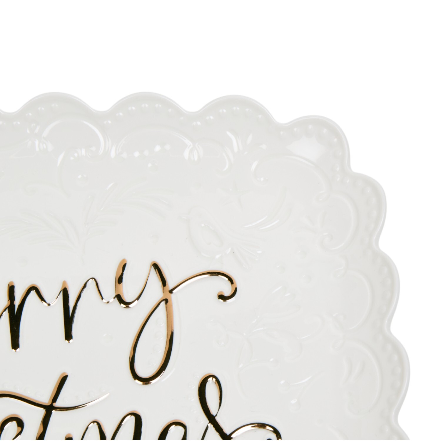 Merry Christmas Platter White Image 3