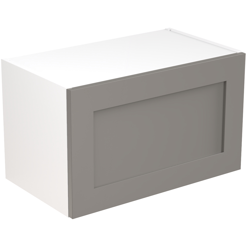 Kitchen Kit Shaker Matt Dust Grey Bridging Wall Kitchen Cabinet Flatpack 600mm Image 1
