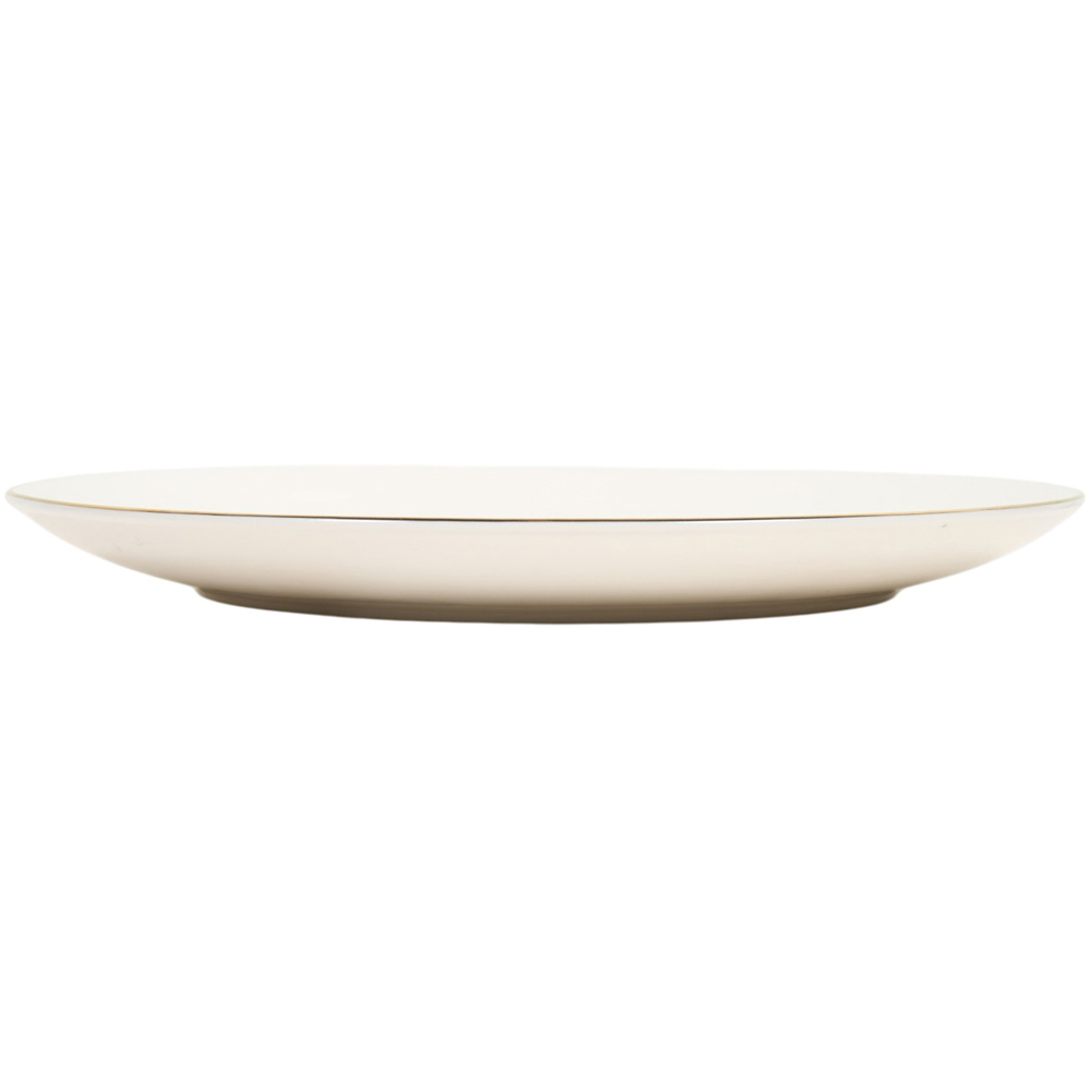 Gold Spruce Tree Dinner Plate White Image 4