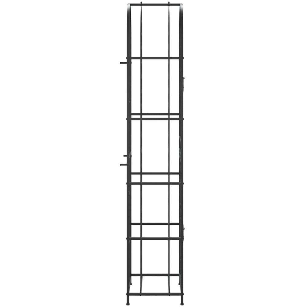 vidaXL 73 Bottle Black Lockable Freestanding Wine Rack Image 4