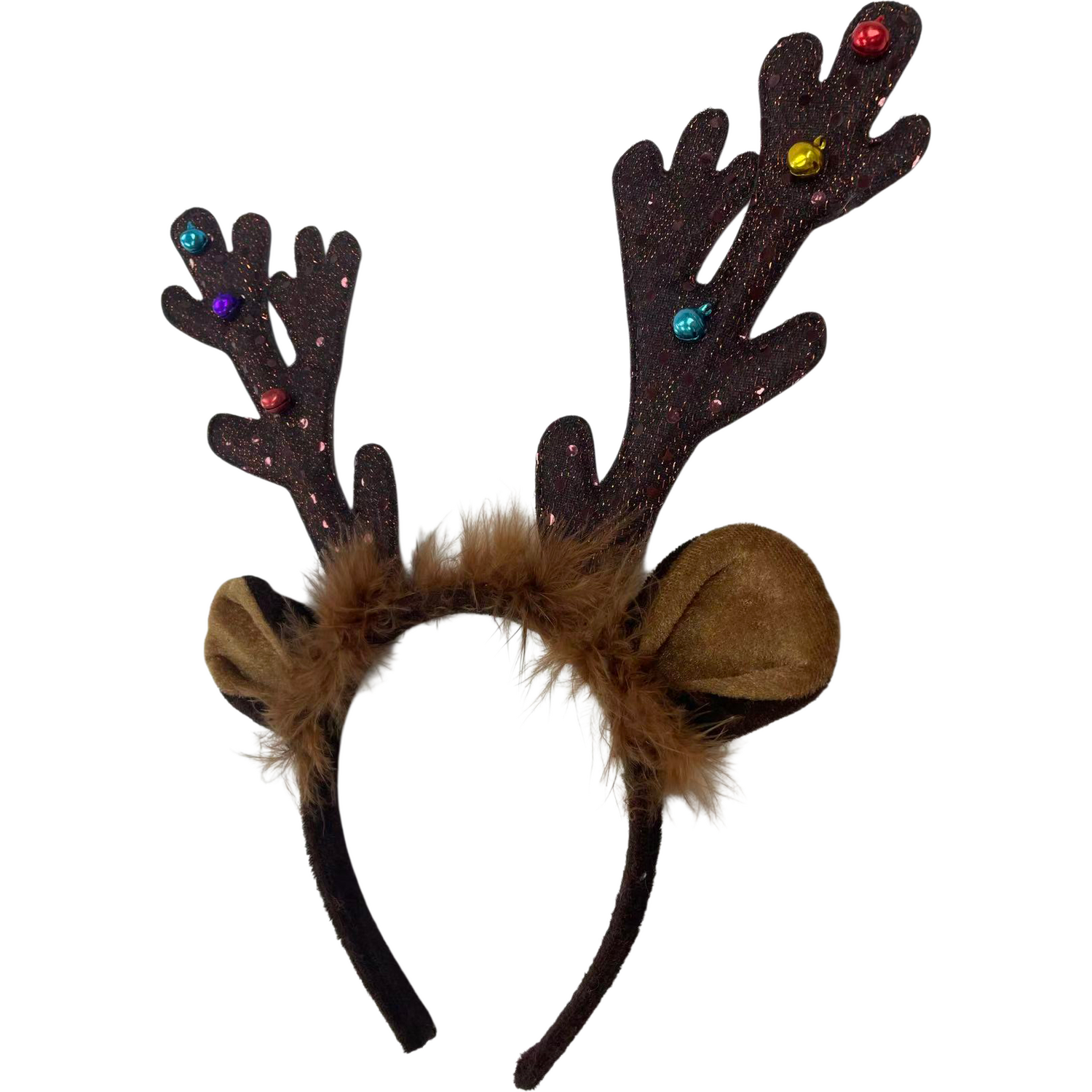Festive Reindeer Headband Brown Image 5