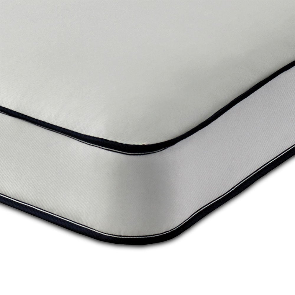 Extreme Comfort Small Single Blue and White Flat Top Open Coil Spring Mattress Image 3