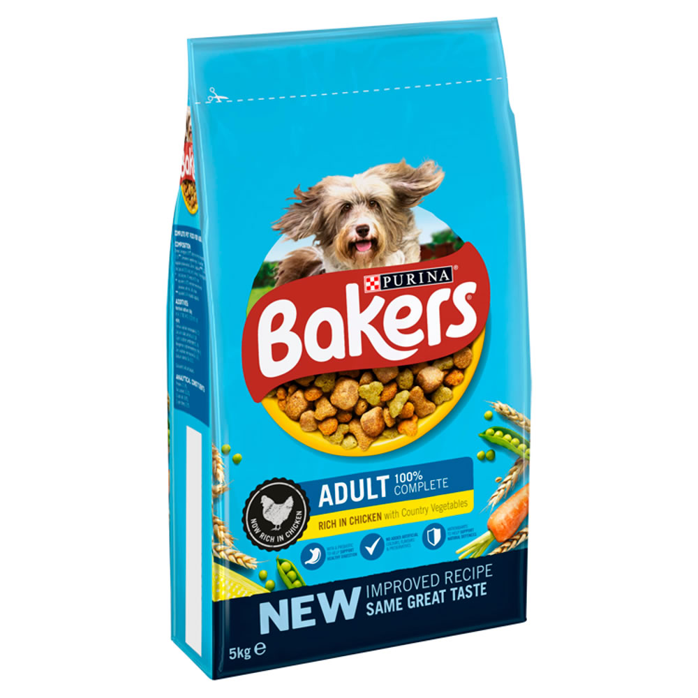 Bakers Chicken and Country Vegetables Complete Dry  Dog Food 5kg Image 3