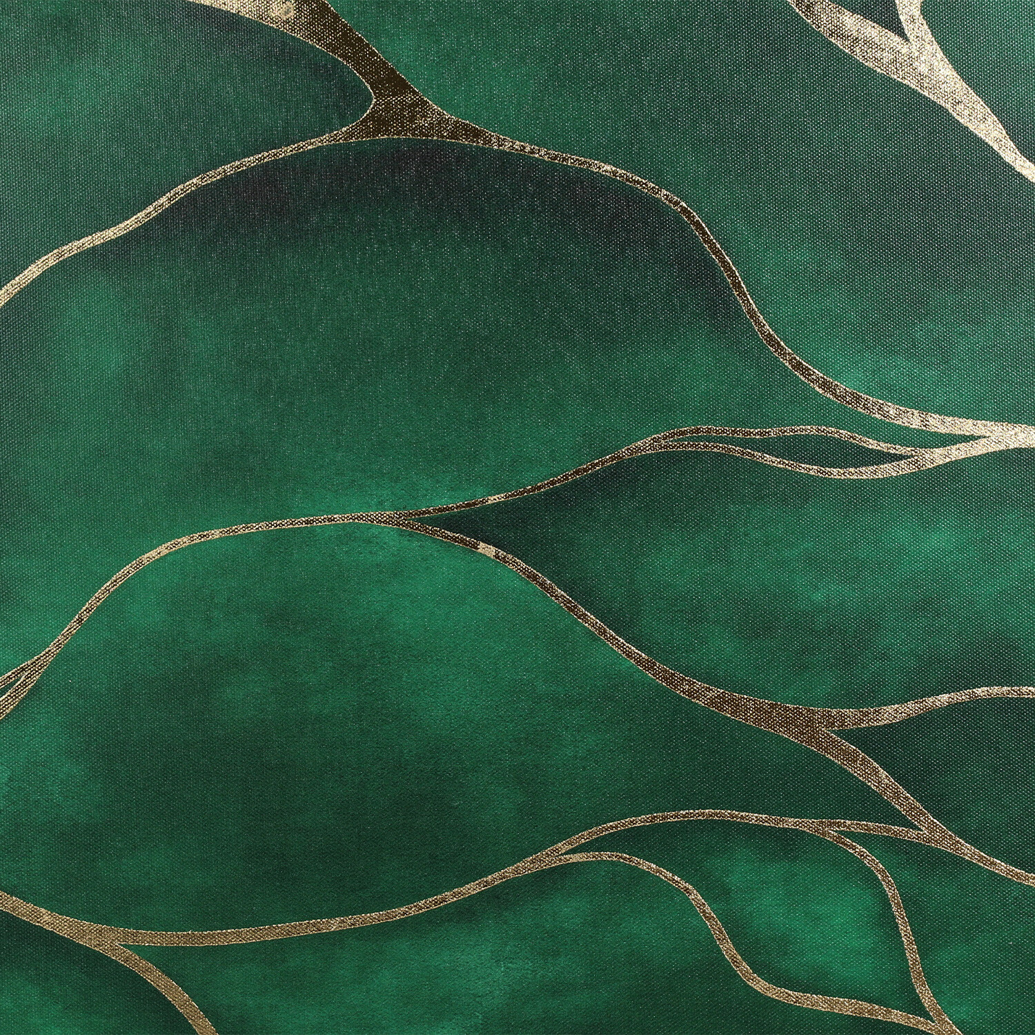Framed Jade Foiled Canvas - Green Image 2