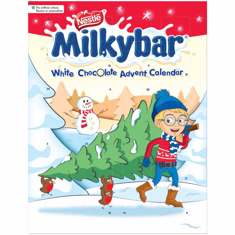 Milkybar White Chocolate Advent Calendar 85g Image 1