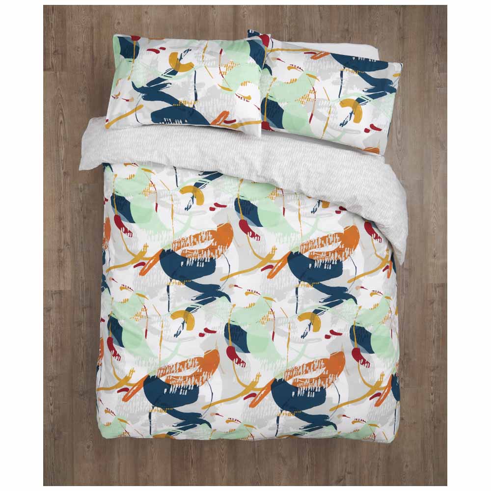 Wilko Brush Strokes Duvet Set Double Wilko