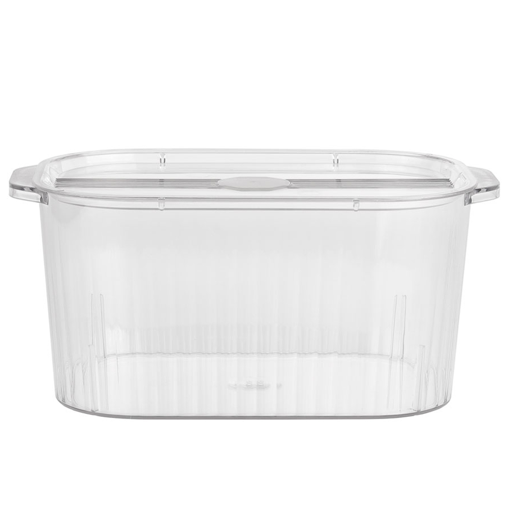 Living and Home 20 x 24.5 x 41cm Clear Plastic Container Storage Box Image 3