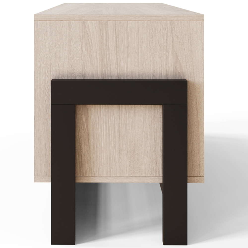 GFW Taite 2 Door 2 Shelf Oak TV Unit Image 5