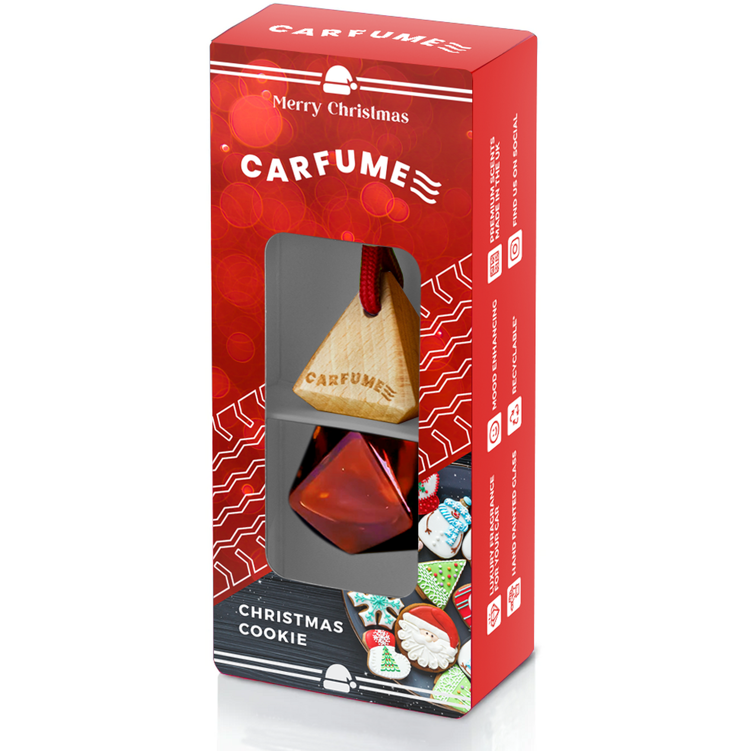 Carfume Air Freshener Christmas Cookie Image