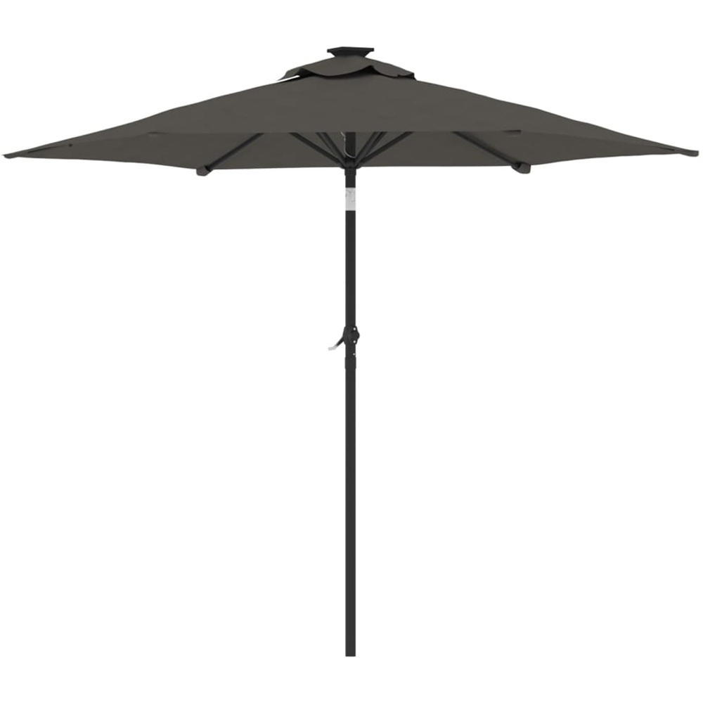 vidaXL Anthracite Garden Parasol with Steel Pole 2.25m Image 4