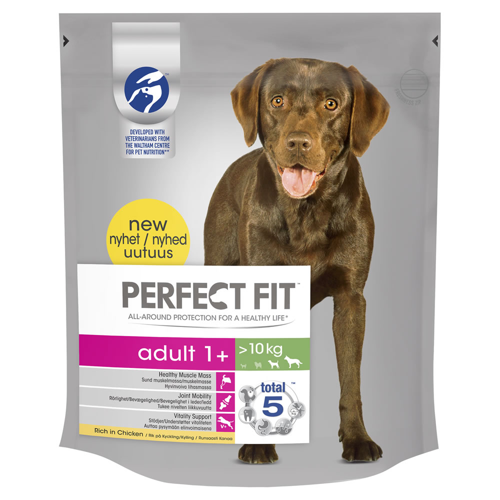 Perfect Fit Adult 1+ Chicken Flavour Complete Dry Dog Food 825g Image 1